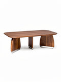**Moderne Eettafel van Walnoot met Gestroomlijnd Design**