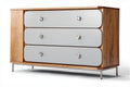 Moderne Dressoir met Drie Lades en Glanzende Fronten